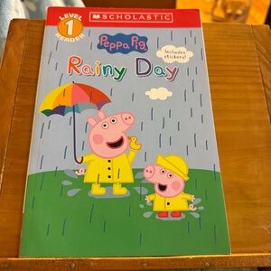 Scholastic Peppa Pig Rainy Day Level 1 Reader Children’s Book